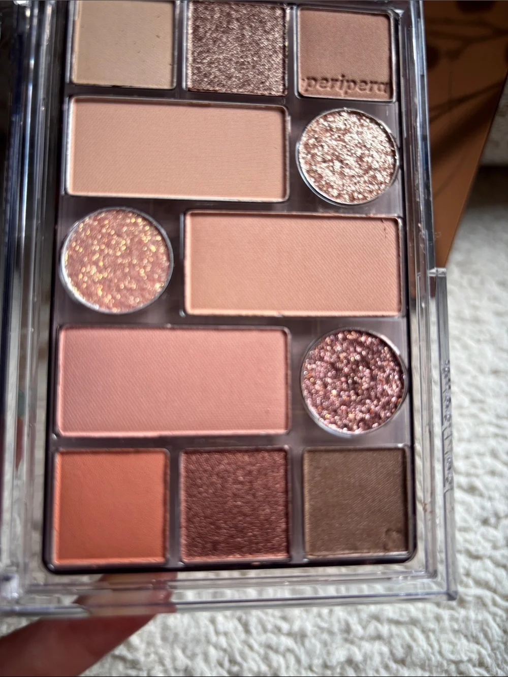 Peripera, K beauty, 01 Around Brown, Daily brown Neutral Warm Eyeshadow Palette